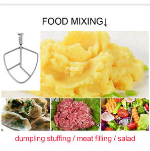 Máy Trộn Hành Tinh Đa Chức Năng 3 Trong 1 Kitchenaid, Máy Trộn Thực Phẩm Dạng Xoắn Ốc Có Móc Trộn Bột - Product Image 5