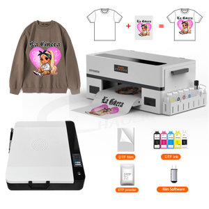 Imprimante DTF de bureau Haolic A3, état neuf, garantie 1 an, pour l'impression de vêtements, tête d'impression XP600, transfert sur t-shirts - Product Image 5