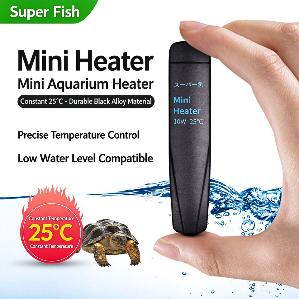 Aquarium Water Heater Submersible Mini Fish Tank Heating Rod Constant ...