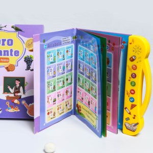 Libro Electrónico Interactivo Bilingüe Español-Inglés de Plástico con Sonido Táctil <span class=keywords><strong>para</strong></span> Niños de 3 a 6 Años, <span class=keywords><strong>Vocabulario</strong></span> Preescolar - Product Image 1