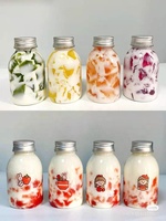 Bouteilles en plastique transparentes pour boissons de 8 oz avec col de 38 mm / Bouteilles en plastique vides pour boissons froides de 250 ml