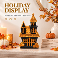 Ornement en céramique pour la maison, la décoration de table, les fêtes, Halloween, la maison hantée, avec logo personnalisé OEM ODM, couleur et emballage personnalisés