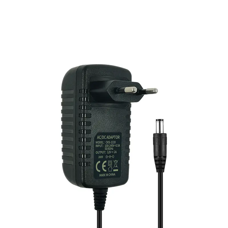 Wall Mount 100V 240V Power Supply EU 12V 2amp AC DC Power Adapter 12V 2A AC Adapter For CCTV LED Strip