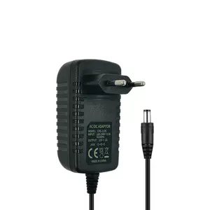 Suporte de parede, adaptador de energia 100v 240v fonte de alimentação ue 12v 2amp ac dc 12v 2a ac adaptador para cctv led