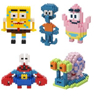 Micro blocco di costruzione di alta qualità 3D cartone animato ABS in plastica da costruzione didattica modello di giocattolo Set 3 pz - Product Image 1