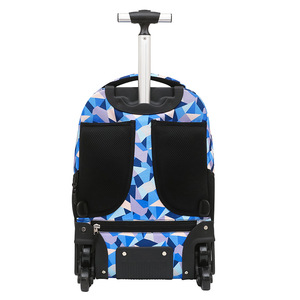 Children's Trolley <b>Backpack</b> 18 In <b>Large</b> Capacity With Retractable Handle For School Girls Grade 3-9 - Product Image 3