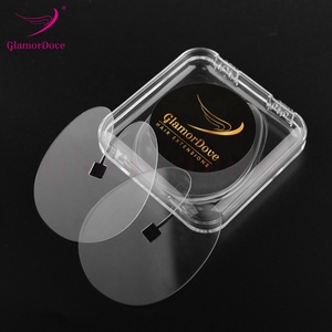 GlamorDove – Nouveaux protège-plaques de fusion thermique en acrylique personnalisables avec logo pour extensions capillaires K Tip – 10 pièces/boîte - Product Image 3