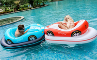 Bouée gonflable de course en PVC, siège de voiture tamponneuse, transat flottant pour piscine, jouet aquatique gonflable