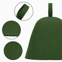 Chapeau de bain en feutre de laine mérinos 100 % naturelle, écologique, réutilisable, doux, motif dessin animé, pour spa et sauna, épaisseur 3 mm, pour adulte, prix de gros