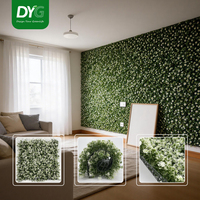 Panneau de jardin vertical artificiel, verdure d'apparence naturelle, matériau résistant aux intempéries, design personnalisé pour la décoration murale intérieure