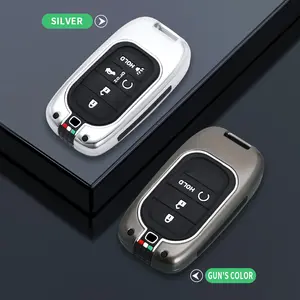 Zinc Alloy Car Remote Key Case Cover For Honda CRV CR-V Fit Civic Accord HR-V HRV City Odyssey XR-V Keyless Shell Accessories