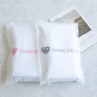 Sacs en plastique transparents en PVC givré avec fermeture éclair, imprimés avec un logo personnalisé, biodégradables, pour bijoux, emballages de t-shirts, sacs à fermeture éclair pour vêtements