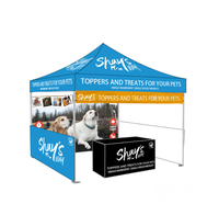 10x10 10*15 10*20 tente d'auvent de cadre en acier/aluminium personnalisée publicité tentes pop-up pliantes pour les événements d'affichage de salon commercial en plein air