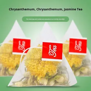 Thé aux fleurs de chrysanthème, de <span class=keywords><strong>chèvrefeuille</strong></span> et de jasmin, thé nourrissant aux trois fleurs, automne-<span class=keywords><strong>hiver</strong></span>, <span class=keywords><strong>d</strong></span>éesse, mélange de fleurs, sachet de 4 grammes - Product Image 3