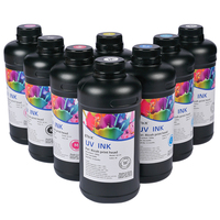 Encres d'impression jet d'encre neutres aux UV ETINK, encres numériques durcissables par LED, pour imprimantes Ricoh G6/G5 Konica, forte adhérence à l'eau