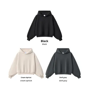 <span class=keywords><strong>Sudadera</strong></span> con Capucha para Hombre, Corte Cuadrado Holgado, 350G, con Estampado de Corazón, Estilo Americano Moderno - Product Image 2