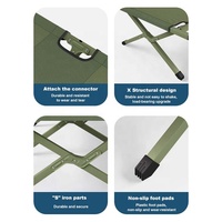 Usine d'approvisionnement pour la maison, appartement, chambre à coucher, jardin extérieur, hôtel, école, lit en toile portable pliable durable avec cadre en métal