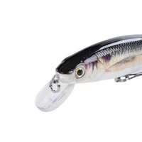 Type d'appât artificiel 10cm 12g truite brune leurres méné noir dur petit leurre de pêche