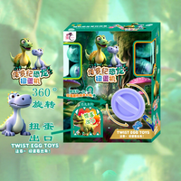 6 pièces de balles en plastique torsadées en forme d'œuf de dinosaure, anti-stress, nouveauté, boîte mystère pour distributeur automatique et enfants