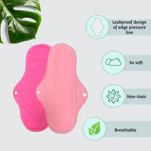 Ensemble de Serviettes Hygiéniques Lavables et Réutilisables en Polaire Rose Personnalisées – Serviette Menstruelle <span class=keywords><strong>Lavable</strong></span> et Réutilisable en Coton - Product Image 5