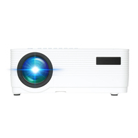 Mini projecteur LCD portable compatible 720P 1080P 4K avec haut-parleurs intégrés, 200 lumens, pour home cinéma et projecteur de cinéma