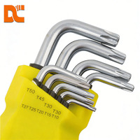 Jeu d'outils professionnels de réparation automobile de qualité supérieure, en acier au chrome-vanadium de qualité industrielle, métrique, 9 pièces, type Torx en L
