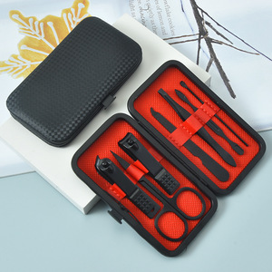 Juego <span class=keywords><strong>de</strong></span> <span class=keywords><strong>manicura</strong></span> <span class=keywords><strong>y</strong></span> <span class=keywords><strong>pedicura</strong></span> <span class=keywords><strong>de</strong></span> acero inoxidable negro <span class=keywords><strong>de</strong></span> 7 piezas, tijeras <span class=keywords><strong>de</strong></span> uñas adecuadas para bebés para el cuidado <span class=keywords><strong>de</strong></span> los pies, herramientas <span class=keywords><strong>de</strong></span> belleza para <span class=keywords><strong>Amazon</strong></span> - Product Image 3