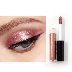 OEM/Private label 7 color cosmetic makeup products waterproof liquid metallic glitter eyeshadow