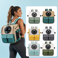 Sac à dos de transport pour animaux de compagnie (chats et chiens) de style capsule, en tissu Oxford, grand espace, respirant, durable, de luxe, capacité maximale 7 kg, idéal pour la randonnée et les voyages, vente en gros