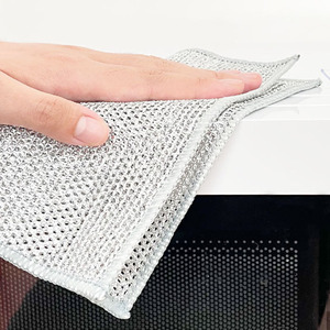 Essuie-tout multifonction en microfibre Esun, chiffon à vaisselle double face avec fil argenté pour le nettoyage de la cuisine et des plaques de cuisson - Product Image 2