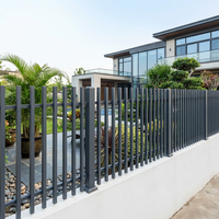 Panneau de clôture moderne pour villa, en acier galvanisé, facile à assembler, dimensions personnalisables, modélisation 3D
