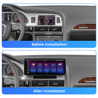 MEKEDE 2K 2400*900 Android 13 Snapdragon 685 Multimedia Car-play Android Auto Radio Mobil 4G LTE DSP untuk Audi A6 2005-2011