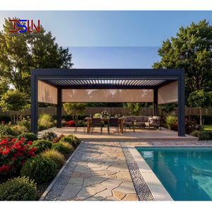 Moderna Terraza de Cristal <span class=keywords><strong>Panorámica</strong></span> con Estructura de Aluminio y Techo Retráctil Inteligente para Exteriores Residenciales, Pabellón, Balcón, Jardín - Product Image 5