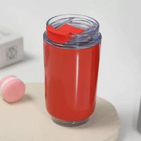 Gobelet isotherme personnalisé avec logo, 320 ml/420 ml, tasse à café thermique, nouveau gobelet en acier inoxydable avec couvercle