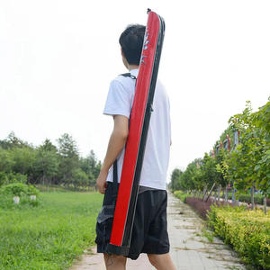 Bolsa para caña de pescar, carcasa dura de 1,25 m, impermeable, de lona, ​​bolsa de almacenamiento para una sola caña, para equipo de pesca, uso Unisex al aire libre - Product Image 2