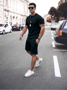 <span class=keywords><strong>Abbigliamento</strong></span> <span class=keywords><strong>estivo</strong></span> da <span class=keywords><strong>uomo</strong></span> europeo e americano Street camice a maniche corte da <span class=keywords><strong>uomo</strong></span> Shorts completi taglie forti Casual e sportivi - Product Image 6