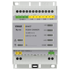 ตัวหรี่ไฟ Vimar RGBW 12-48V DC 4ช่องช่องละ3A สำหรับระบบอัตโนมัติในบ้านอัจฉริยะ - Product Image 1