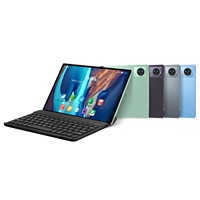 Tablette Android 14 V10 avec clavier détachable, étui en cuir, 16 Go + 512 Go, double SIM double veille, écran 10,1 pouces 1024x576