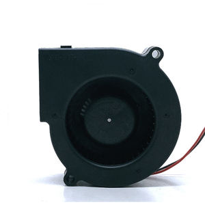 7530 DC 12V พัดลมบอลคู่เป่าพัดลมระบายความร้อนเรเดียลแขนไฮดรอลิกพัดลมคูลเลอร์หม้อน้ํา - Product Image 3