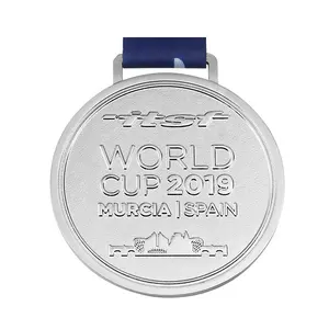 Passen Sie 100mm Gold Silber Bronze plattiert leere Medaillon benutzer definierte Logo Metall rhythmische Gymnastik Wettbewerb Mädchen Award Medaille
