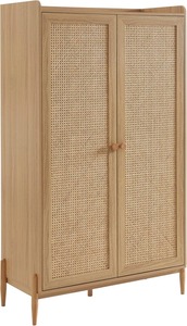 Usine en stock Assemblage facile Grande canne en <span class=keywords><strong>rotin</strong></span> <span class=keywords><strong>Armoire</strong></span> pour enfant en bois avec double porte et étagère réglable quantité minimale de commande 10 pièces - Product Image 5