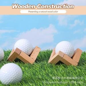 Wooden Golf Ball Display Rack Solid <b>Pine</b> Desktop Holder For Golf Balls Storage Organizer Retro Style - Product Image 2