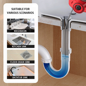 Máquina Desatascadora de Tuberías, Portátil, con Batería de Litio, Desatascador de Inodoros, Limpiador de Baños y Cocinas - Product Image 3