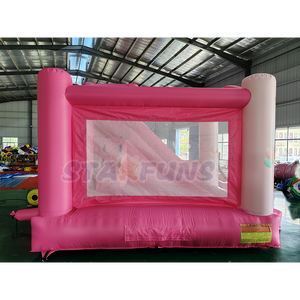 <span class=keywords><strong>Castillo</strong></span> Inflable Comercial Rosa <span class=keywords><strong>de</strong></span> Princesa, <span class=keywords><strong>Castillo</strong></span> Inflable <span class=keywords><strong>de</strong></span> PVC, <span class=keywords><strong>Castillo</strong></span> Inflable con Tobogán para Niños con Soplador - Product Image 4