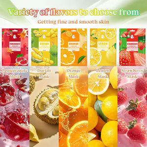 มาส์กหน้าผลไม้ธรรมชาติ บลูเบอร์รี่ ลาเวนเดอร์ ว่านหางจระเข้ กุหลาบ ชาเขียว บำรุงผิวหน้า ช่วยให้ความชุ่มชื้น - Product Image 2