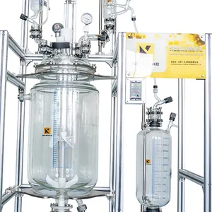 ASK AGR30UV 5 10 20 30 50 100Liter Hersteller hochdruckwasser china ummantelte Flasche teile Glasreaktor