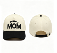 Gorra de Béisbol Premium de Dos Tonos con Bordado 3D en Relieve, Gorra de Béisbol Estructurada de Algodón, Gorra Deportiva Informal para Uso Diario