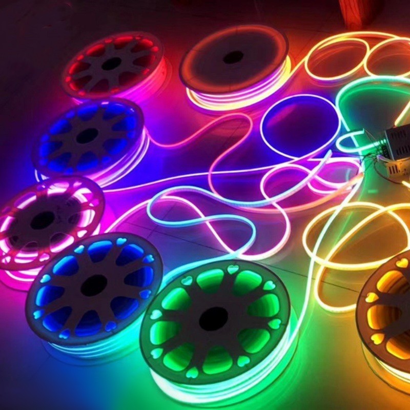 LED Strip Light DC 5V Neon Ribbon Tape Flexible Smart RGB LED Strip Remote Controls RGB LED Neon Strip Light