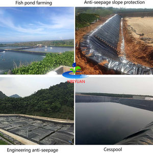 Géomembrane pour bassin d'élevage de poissons et de crevettes, revêtement de bassin, 45 mil, 2 mm, 1 mm, 1,5 mm, 0,75 mm, géomembrane HDPE - Product Image 6