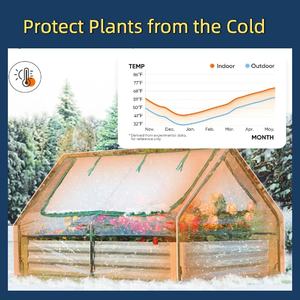 مواد دفيئة صغيرة متينة تصميم مريح سهل التركيب وتخزين أغراض متعددة دفيئة صغيرة محمولة - Product Image 3